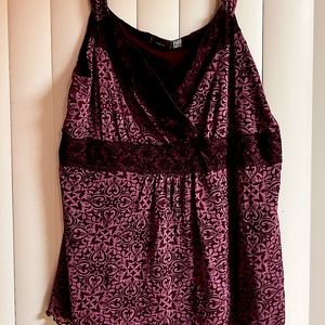 Tank top soft and lacy
